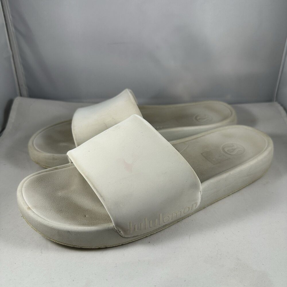 Lululemon Restfeel Slide LTIV Bone Light Ivory Off White Size 10 Women’s
